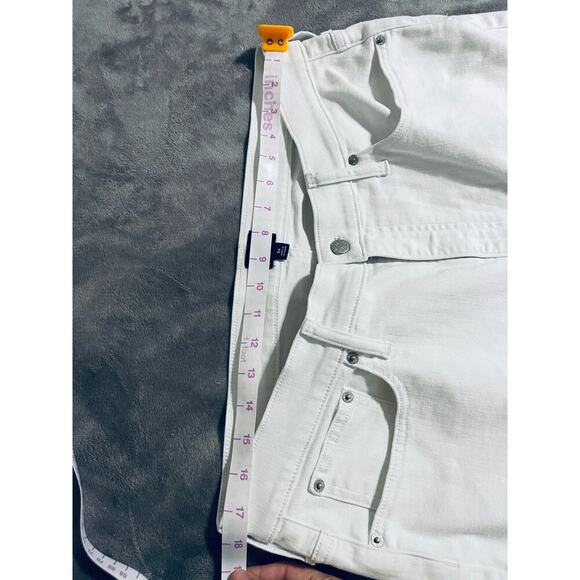 NWOT J.Crew White stovepipe straight jean signature stretch+ Raw Hem Size 34 - Picture 5 of 8